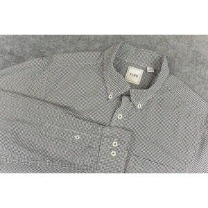 ROWN‎ Shirt Mens Med Black White Check